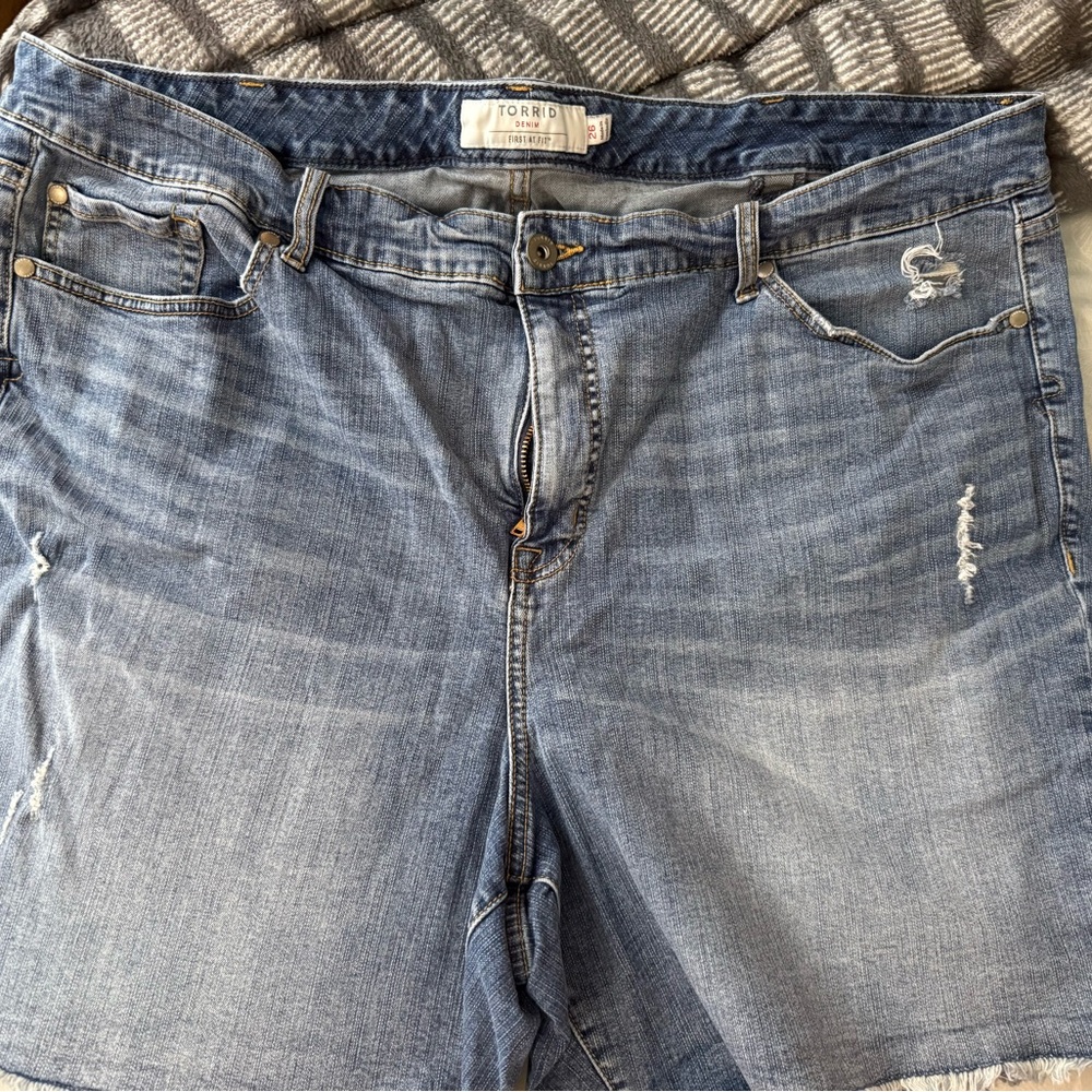 Torrid Blue Jean Shorts for Women